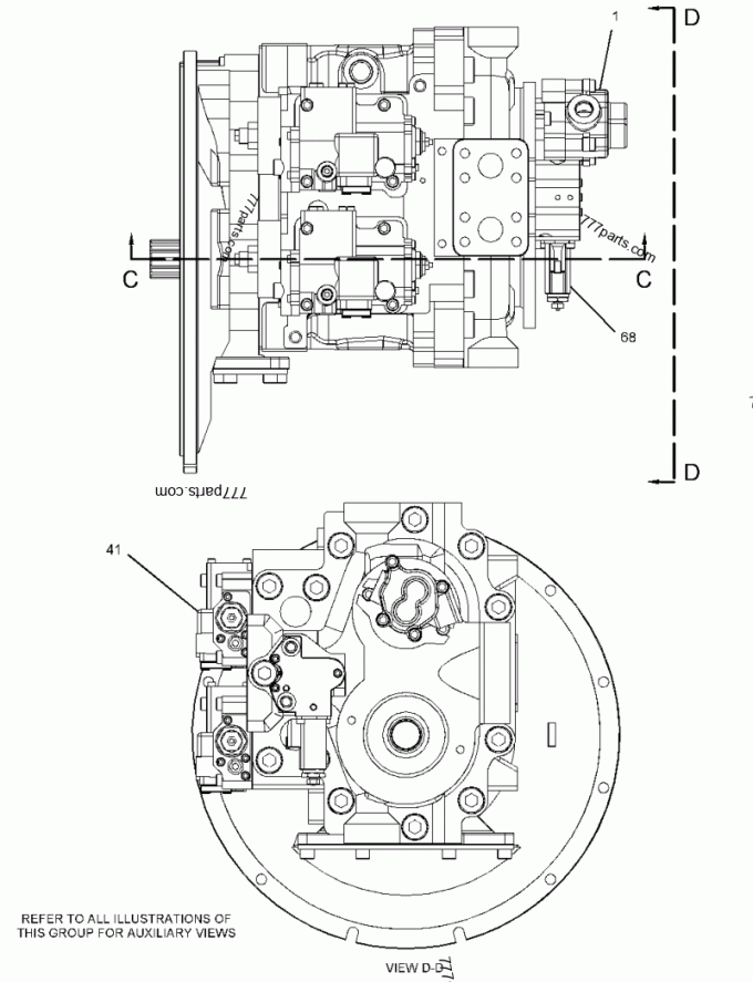 零件图 2590815 PUMP GROUP-PISTON - TQerpillar 备件| Allbiz  777parts.com