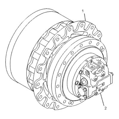 232-3550 135-6214 Cat 320C 320D 323C Travel Assembly Final Drive 191-3237 134-7132