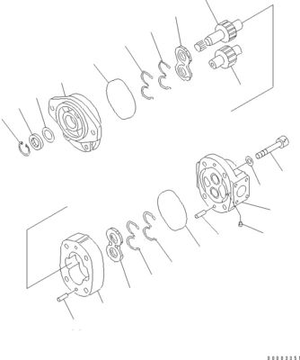 705-21-26050 7052126050 705-21-26180 For Komatsu Excavator PC1100-6 1250-7 Hydraulic Fan Motor