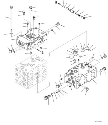 723-43-13800 723-44-13800 For Komatsu WA470-7 WHEEL LOADERS Hydraulic Main Control Valve  Construction Machinery Parts Aftermarket High quality Original