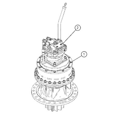 4509350 4509351 2332530 3640983 2095895 For Cat 390 330D 336D 340D Hydraulic Swing Motor Swing Reduction Swing Reducer Swing Gearbox Swing Device (rear) Aftermarket Original Excavators Parts