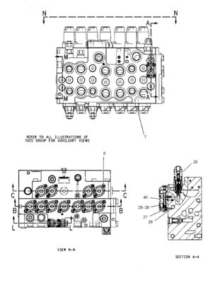 TQ314C E314 Κύρια βαλβίδα ελέγχου εξορυκτήρα 206-3338 2063338 Ανθεκτική