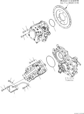 705-52-30960 720-1L-00010 720-1L-04160 720-1L-01010 Για την Komatsu WA100-5 Υδραυλική αντλία έμβολο HST
