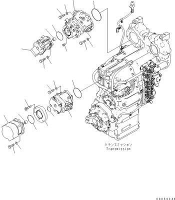 708-1L-00710 708-1L-01710 708-1L-04230 Για φορτιστή Komatsu Wa450-6 Wa470-6 Wa480-6 Υδραυλική κύρια αντλία έμβολο