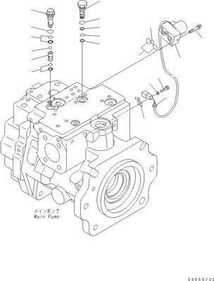 708-1L-00710 708-1L-01710 708-1L-04230 Για φορτιστή Komatsu Wa450-6 Wa470-6 Wa480-6 Υδραυλική κύρια αντλία έμβολο