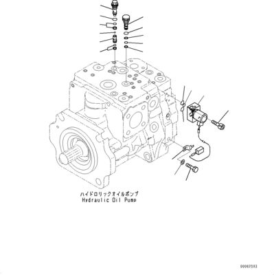 708-1g-00060 708-1g-01060 708-1g-04310 Για την Komatsu Wa470-6 Wa480-6 Υδραυλική αντλία με κύριο έμβολο