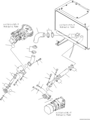 708-1W-00961 708-1W-01850 708-1W-00010 Για την Komatsu WA450-6 WA470-6 WA480-6 Υδραυλική αντλία διεύθυνσης με έμβολο