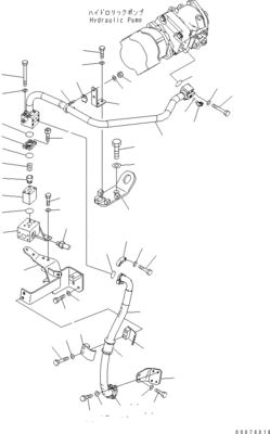 708-1W-00960 708-1W-00850 708-1W-03710 Για την Komatsu WA450-6 WA470-6 WA480-6 Υδραυλική αντλία διεύθυνσης με έμβολο