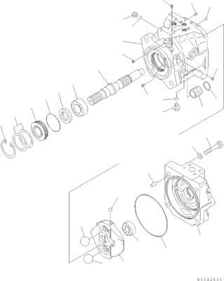 708-1U-00171 708-1U-00150 708-1U-00151 Για Komatsu WA380-6 WA430-6 Υδραυλική αντλία