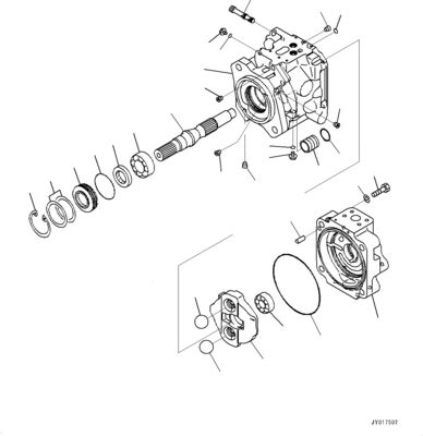 708-1W-00730 708-1W-00731 708-1W-00950 Για την Komatsu WA500-6 Υδραυλική αντλία