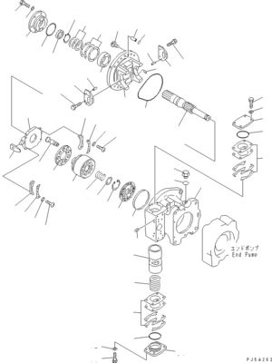 708-2L-00960 708-2L-00961 708-2L-05420 Για την Komatsu WA700-3 Υδραυλική αντλία φορτωτής αντλία