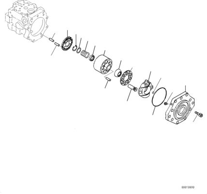 708-1W-90600 R7081W90600 708-1W-04222 708-1W-01632 Για την Komatsu D475A-5EO Υδραυλική ψύξη ανεμιστήρα κίνηση σωλήνες