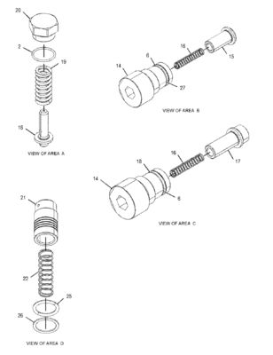 CAT 455-2663 424-937 Κύρια βαλβίδα ελέγχου 349E 349F 352 Ορυχεία Κατασκευή Καταστροφή Μηχανικά Μέρη