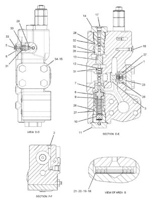CAT 455-2663 424-937 Κύρια βαλβίδα ελέγχου 349E 349F 352 Ορυχεία Κατασκευή Καταστροφή Μηχανικά Μέρη
