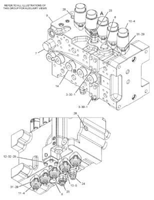 TQCAT 455-2663 424-937 Main Control Valve 349E 349F 352 Mining Construction Demolition Engineering Machinery Parts