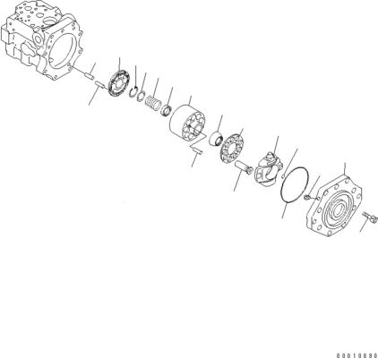 708-1W-00600 708-1S-00910 R7081S00910 R7081W00600 Για την Komatsu D475A-5 Μπουλντόζερ υδραυλική αντλία ανεμιστήρα αντλία έμβολο αρχική