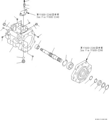 708-1W-00600 708-1S-00910 R7081S00910 R7081W00600 Για την Komatsu D475A-5 Μπουλντόζερ υδραυλική αντλία ανεμιστήρα αντλία έμβολο αρχική