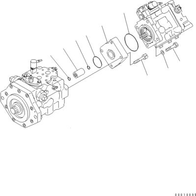 708-1W-00600 708-1S-00910 R7081S00910 R7081W00600 Για την Komatsu D475A-5 Μπουλντόζερ υδραυλική αντλία ανεμιστήρα αντλία έμβολο αρχική