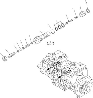 708-2G-00800 708-2G-00801 708-2G-01081 Για φορτιστή Komatsu WA600-6 Υδραυλική αντλία