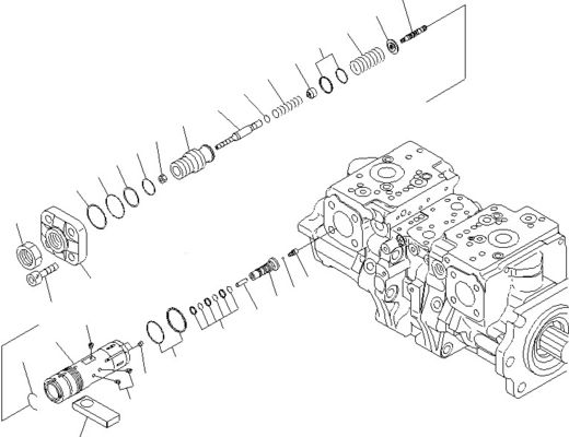 708-2G-00800 708-2G-00801 708-2G-01081 Για φορτιστή Komatsu WA600-6 Υδραυλική αντλία
