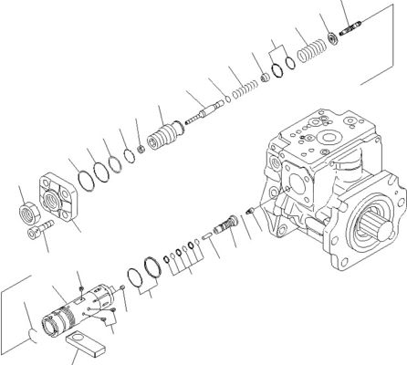 708-2G-00800 708-2G-00801 708-2G-01081 Για φορτιστή Komatsu WA600-6 Υδραυλική αντλία