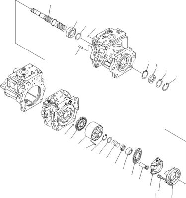 708-2G-00800 708-2G-00801 708-2G-01081 Για φορτιστή Komatsu WA600-6 Υδραυλική αντλία