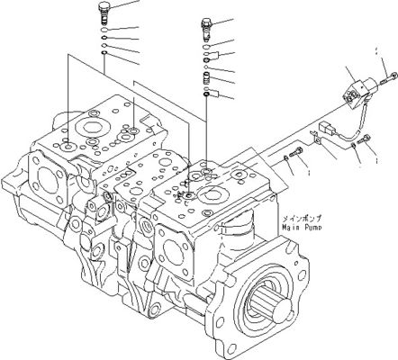 708-2G-00800 708-2G-00801 708-2G-01081 Για φορτιστή Komatsu WA600-6 Υδραυλική αντλία