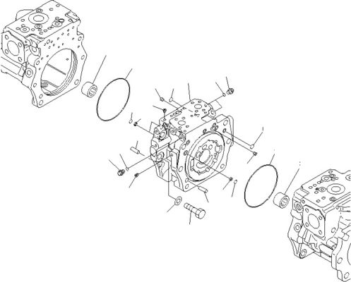 708-2G-00800 708-2G-00801 708-2G-01081 Για φορτιστή Komatsu WA600-6 Υδραυλική αντλία