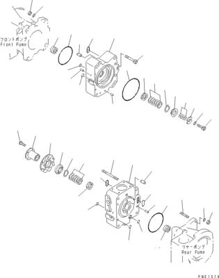 708-2L-00950 708-25-02044 708-2L-00951 708-2L-05420 Για την Komatsu WA800-3 WA900-3 Υδραυλική αντλία φορτωτή