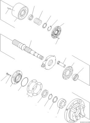 708-2L-00950 708-25-02044 708-2L-00951 708-2L-05420 Για την Komatsu WA800-3 WA900-3 Υδραυλική αντλία φορτωτή