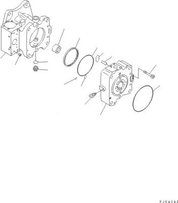 708-4L-00910 708-45-10204 708-4L-00911 Για την Komatsu WA800-3 WA900-3 Υδραυλική αντλία διακόπτη