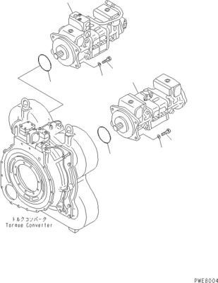 708-4L-00910 708-45-10204 708-4L-00911 Για την Komatsu WA800-3 WA900-3 Υδραυλική αντλία διακόπτη