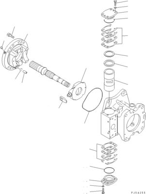 708-4L-00910 708-45-10204 708-4L-00911 Για την Komatsu WA800-3 WA900-3 Υδραυλική αντλία διακόπτη