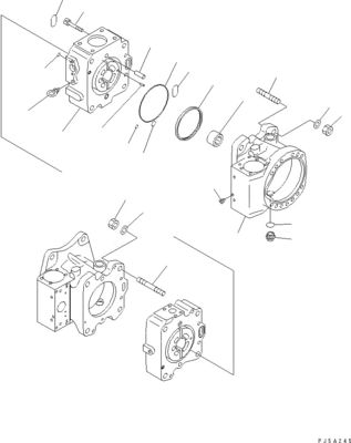 708-4L-00910 708-45-10204 708-4L-00911 Για την Komatsu WA800-3 WA900-3 Υδραυλική αντλία διακόπτη