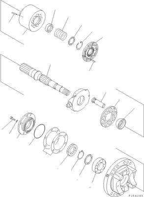 708-4L-00910 708-45-10204 708-4L-00911 Για την Komatsu WA800-3 WA900-3 Υδραυλική αντλία διακόπτη