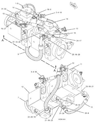 159-9458 0R7791 Για το CAT CS-533D CS-583E CS-663E CS-573E CP-533D A4VG56 Υδραυλική κύρια αντλία GP-PISTON (προπέλ, άξονας)