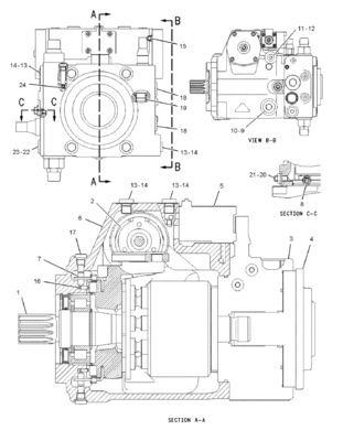 222-1214 2221214 20R3310 Για αντλία CAT D6N GP-PISTON υδραυλική κύρια αντλία