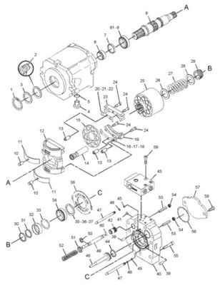 299-5790 20R3400 Για τροχιά CAT D7R II D7R XR HPR135 αντλία GP-PISTON IMPLEMENT STEERING υδραυλική κύρια αντλία