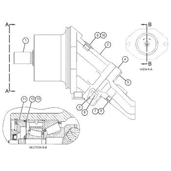 159-7162 0R4613 Για το CAT Track D8R, D8R II υδραυλικός κινητήρας GP-PISTON
