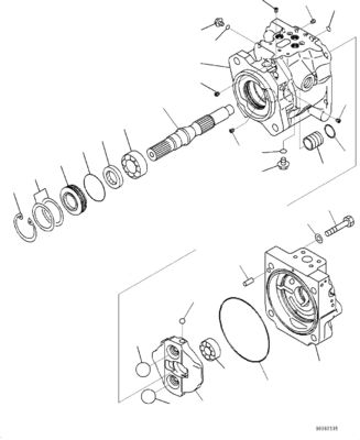 708-1W-01741 708-1W-00741 708-1W-00740 Για την Komatsu WA430-6 Υδραυλική αντλία
