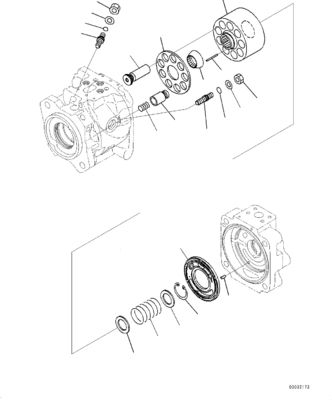 708-1W-01741 708-1W-00741 708-1W-00740 Για την Komatsu WA430-6 Υδραυλική αντλία