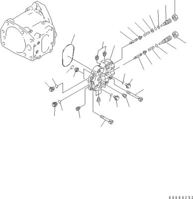 708-1L-00370 708-1L-01310 Για την Komatsu D275AX-5EO Μπουλντόζερ Υδραυλική αντλία Πυροσβεστική αντλία Πρωτότυπο ΕΠΙΤΡΟΠΟΙΟ ΕΡΓΑΤΗΣΗ ΑΝΤΗΣΗ