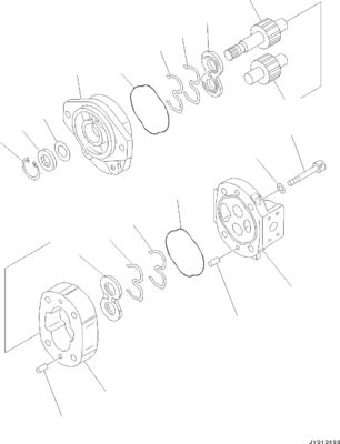 705-17-02022 705-22-31220 Για την Komatsu BulldozerD31EX-22 D31PX-22 D37EX-22 D37PX-22 Υδραυλική αντλία