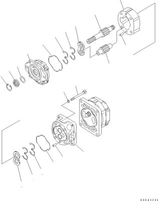 705-52-30A00 705-14-32731 Για την Komatsu Bulldozer D155A-6 D155AX-6 Υδραυλική αντλία
