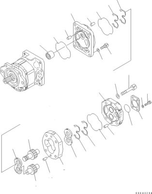 705-52-30A00 705-14-32731 Για την Komatsu Bulldozer D155A-6 D155AX-6 Υδραυλική αντλία
