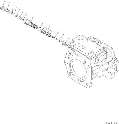 708-1H-00250 708-1H-00251 Για την Komatsu Bulldozer D155AX-6 D155AX-6A Υδραυλική κύρια αντλία