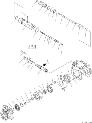 708-1H-00250 708-1H-00251 Για την Komatsu Bulldozer D155AX-6 D155AX-6A Υδραυλική κύρια αντλία
