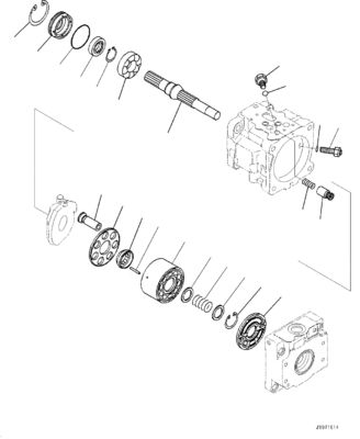 708-1T-00552 708-1T-01552 708-1T-04150 Για μπουλντόζα Komatsu D39EX-22 D39PX-22 D31EX-22 Υδραυλική αντλία FUN