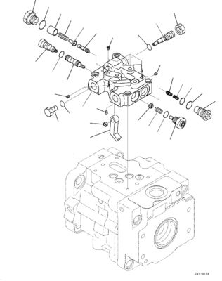 708-1T-00552 708-1T-01552 708-1T-04150 Για μπουλντόζα Komatsu D39EX-22 D39PX-22 D31EX-22 Υδραυλική αντλία FUN