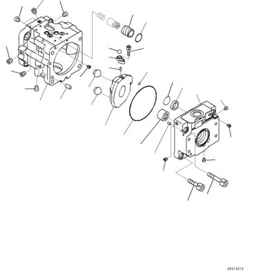 708-1T-00552 708-1T-01552 708-1T-04150 Για μπουλντόζα Komatsu D39EX-22 D39PX-22 D31EX-22 Υδραυλική αντλία FUN